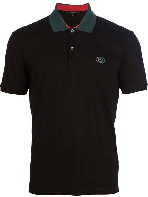 polo gucci blanc|black Gucci polo shirt.